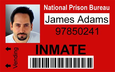 Inmate Badge Template